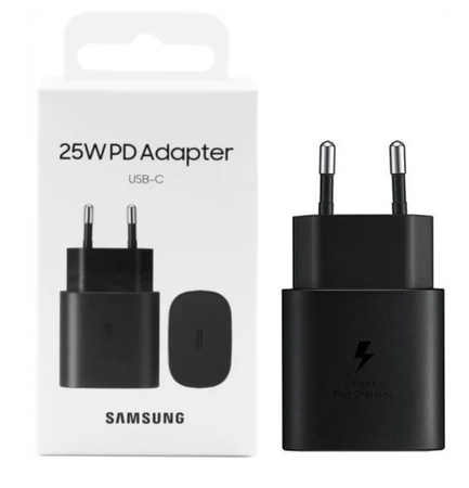 Original wall charger Samsung 25W EP-TA800NBEGEU Black (blister EU)