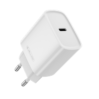 JELLICO wall charger EU53 PD 30W 1xUSB-C + cable USB-C - Lightning White