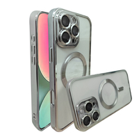 Handyhülle Metal MagS iPhone 14 Plus Silber