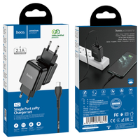 HOCO Netz-Ladegerät N2 2.4A 12W 1xUSB + Kabel Micro schwarz